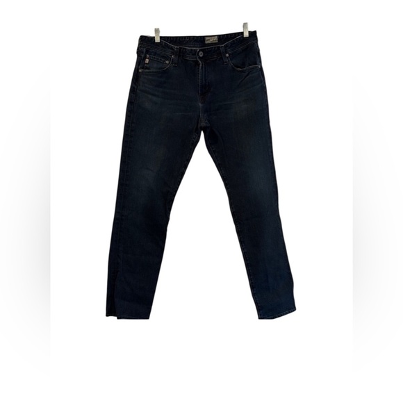Ag Adriano Goldschmied Black Straight Jeans - Picture 1 of 10